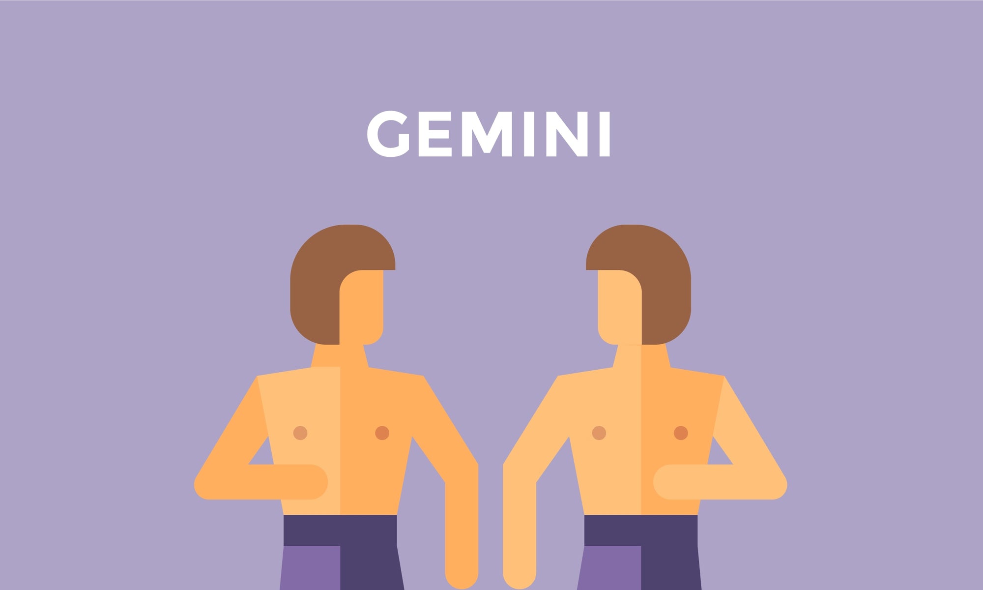 animation of twins with caption gemini