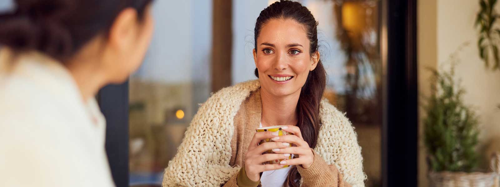 woman with coffee